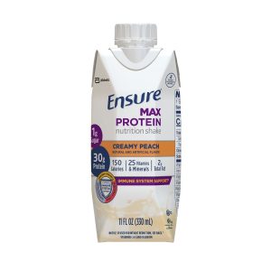 ABBOTT NUTRITION Ensure® Max Protein Nutrition Shake, Peach, 11-ounce carton 68463