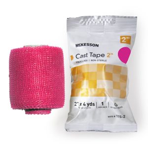 MCKESSON BRAND McKesson Pink Cast Tape, 2 Inch x 4 Yard 115-2X