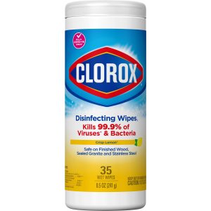 THE CLOROX COMPANY Clorox® Disinfecting Wipes, Lemon Scent, 35 ct. 01594