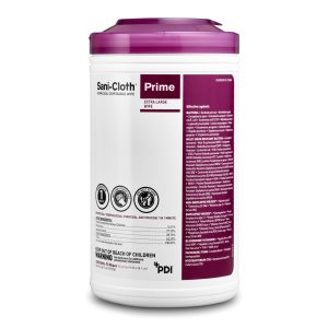 PROFESSIONAL DISPOSABLES Sani-Cloth® Prime Extra Large Germicidal Disinfectant Wipes, 7.5 x 15 Inch P24284