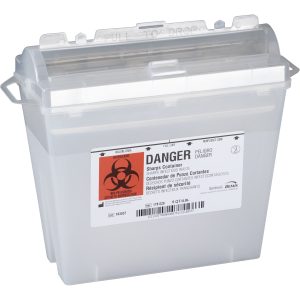 BEMIS HEALTHCARE Bemis™ Sentinel Multi-purpose Sharps Container, 1.25 Gallon, 10 x 5.25 x 11 Inch 175 020