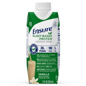 ABBOTT NUTRITION Ensure® Plant Based Protein Nutrition Shake, Vanilla, 11-ounce carton 67450