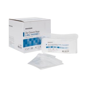 MCKESSON BRAND McKesson Zip Closure Bag, 2 x 3 in. 4573