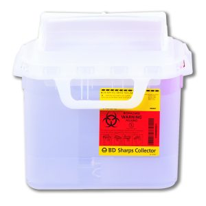 BD™ Sharps Container, 5.4 Quart, 16.6 x 11.7 x 4.5 Inch 305444