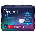 FIRST QUALITY PRODUCTS LLC Prevail Air™ Stretchable Ultimate Plus Absorbency Briefs, Size 1 PVBNG-012CA/1