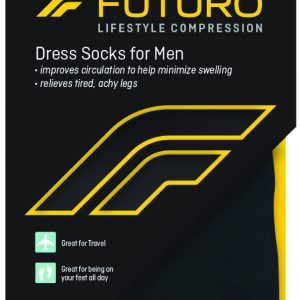 3M COMPANY 3M™ Futuro™ Lifestyle Compression Firm Dress Socks for Men, Black, Medium 71038EN