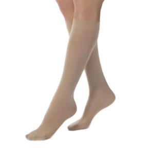 BSN MEDICAL Jobst® Anti-embolism Stockings, Knee High, Extra-Large, Black, Closed Toe 115203