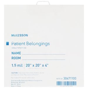 MCKESSON BRAND McKesson Patient Belongings Bag With Snap Closure 30471100