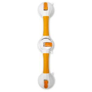 MCKESSON BRAND McKesson Rotating Suction-Cup Grab Bar, White/Yellow Plastic 146-RTL13084