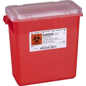 BEMIS HEALTHCARE Bemis™ Sentinel Sharps Container, 3 Gallon, 13-1/2 x 13-7/8 x 6-7/8 Inch 303 030