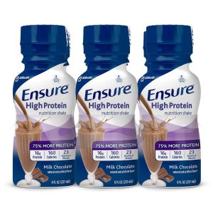 ABBOTT NUTRITION Ensure® High Protein Therapeutic Nutrition, Chocolate, 8-ounce bottle 64115