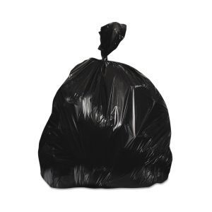 RJ SCHINNER CO Heritage™ Heavy Duty Trash Bag, Black, 45 gallon Capacity H8046HK