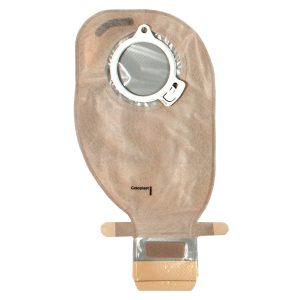 COLOPLAST Assura® Original Two-Piece Transparent Colostomy Pouch, 60 mm Flange, Blue Match 13976