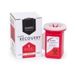 SHARPS COMPLIANCE Sharps Recovery System™ Mailback Sharps Collector, 1 Quart, 4½ x 4½ x 7 Inch 10100-012
