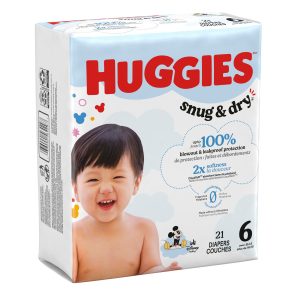 KIMBERLY CLARK Huggies® Snug & Dry™ Diapers, Size 6 56429