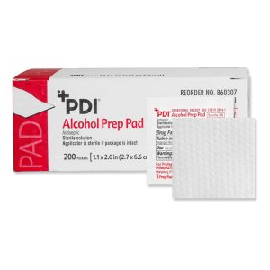 PROFESSIONAL DISPOSABLES PDI® Alcohol Prep Pad, 2 x 2 Inch B60307