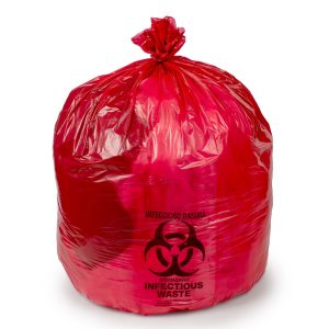 COLONIAL BAG CORP Colonial Bag Biohazard Waste Bag, 33 gallon Capacity, 33 x 40 Inch HDR334014