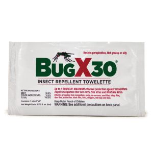 CORETEX PRODUCTS BugX® 30 Insect Repellent Towelettes with DEET 12644
