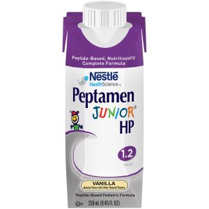 NESTLE HEALTHCARE NUTRITION Peptamen Junior® HP Peptide-Based Pediatric Formula, Vanilla, 8.45-ounce carton 00043900544588