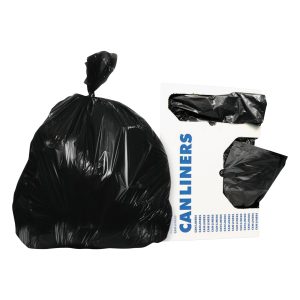 ESSENDANT CO/UNITED STATIONERS Heritage™ X-Liner™ Super Heavy Duty Trash Bag, Black, 45-gallon Capacity HERX8046AK