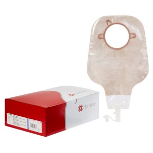 HOLLISTER New Image™ Two-Piece Ultra-Clear Ostomy Pouch, Pre-cut to Fit 70 mm Stoma, Blue 18014