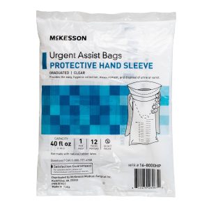 MCKESSON BRAND McKesson Urgent Assist Bags with Protective Hand Sleeve 16-8000HP