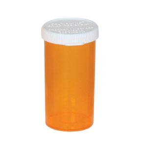 APOTHECARY PRODUCTS Ezy Dose® Push & Turn Prescription Vial, 6 Dram Capacity 30430