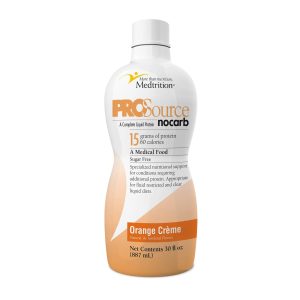 MEDTRITION/NATIONAL NUTRITION ProSource NoCarb™ Orange Crème Collagen & Whey Protein Formula, 32-ounce Bottle 11545