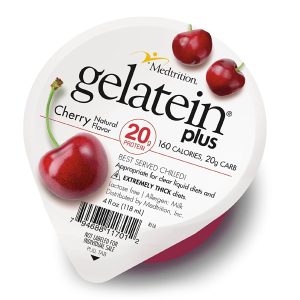 MEDTRITION/NATIONAL NUTRITION Gelatein® Plus Cherry High Protein Gelatin, 4-ounce cup 11701