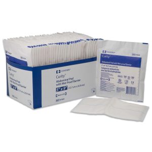CARDINAL Curity™ Abdominal Pad, 7-1/2 x 8 Inch 8192A