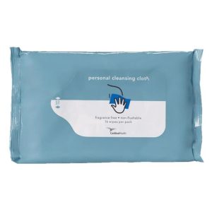 Cardinal Health™ Flushable Personal Cleansing Cloths, 8 x 10 Inch 2AWUF-16