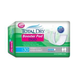 SECURE PERSONAL CARE PRODUCTS TotalDry™ Duo Maximum Absorbency Incontinence Booster Pad, 12-Inch Length BH98102