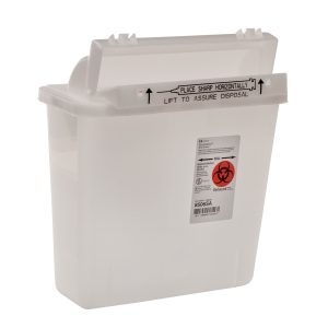 CARDINAL SharpStar™ In-Room™ Multi-purpose Sharps Container, 1.25 Gal., 12½ x 10¾ x 5½" 8506SA