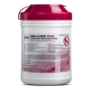 PROFESSIONAL DISPOSABLES Sani-Cloth® Plus Germicidal Disinfectant Cleaner Wipe, 6 x 6.75 Inch Q89072