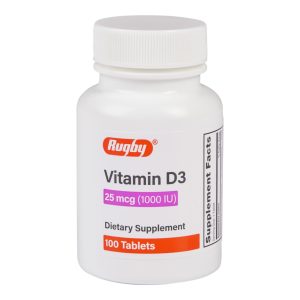 MAJOR PHARMACEUTICALS Rugby® Vitamin D-3 Supplement 80681016900