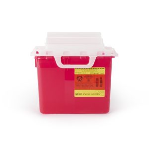 BD Multi-purpose Sharps Container, 12-1/2 x 10-7/10 x 6 Inch 305435