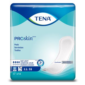 ESSITY HMS NORTH AMERICA INC Tena ProSkin™ Day Light Bladder Control Pads, Moderate Absorbency, 13 Inches 62326