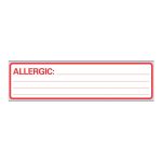 PDC HEALTHCARE Timemed Pre-Printed Allergy Alert Label Removable Tape, 6 x 1 Inch N-12