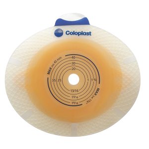 COLOPLAST SenSura® Click Flat Barrier, Trim to fit 10 – 65 mm, Yellow Match 10041