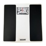 Health O Meter® Dial Scale, 270-lb. Capacity, Black & White Analog Large Display 100LB
