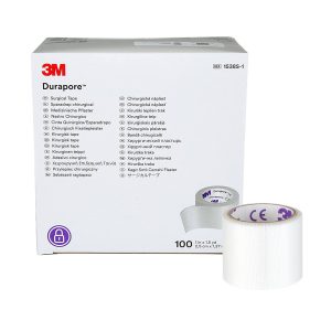 SOLVENTUM CORPORATION 3M™ Durapore™ Silk-Like Cloth Medical Tape, 1 Inch x 1-1/2 Yard, White 1538S-1
