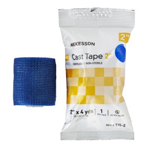 MCKESSON BRAND McKesson Blue Cast Tape, 2 Inch x 4 Yard 115-2B