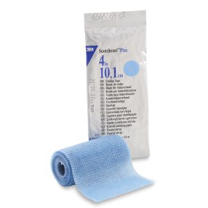 SOLVENTUM CORPORATION 3M™ Scotchcast™ Plus Light Blue Cast Tape, 4 Inch x 4 Yard 82004L