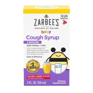 J & J SALES Zarbee's Baby Cough Syrup + Immune Natural Cherry 89723370902