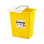 CARDINAL SharpSafety™ Chemotherapy Waste Container, 2 Gallon, 10.5 x 10 x 7.25 Inch 8982