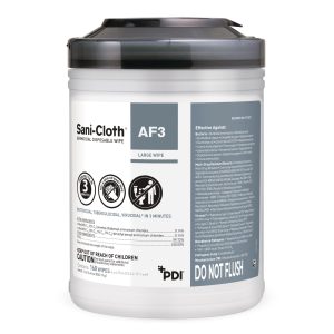 PROFESSIONAL DISPOSABLES Sani-Cloth® AF3 Germicidal Large Disinfectant Wipes, Canister, 160 ct. P13872