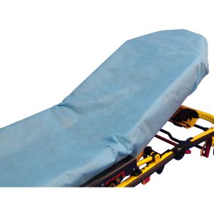GRAHAM MEDICAL PRODUCTS Power-Fit® Blue Fitted Stretcher Sheet, 33 x 89 Inch 54420