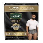 KIMBERLY CLARK Depend® Real Fit® Underwear for Men, Large/X-Large 55427