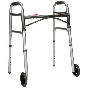 MCKESSON BRAND McKesson Aluminum Folding Walker, 25 – 32¼ Inch Height 146-10211-4