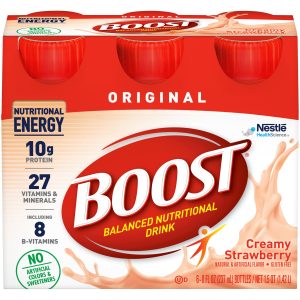 NESTLE HEALTHCARE NUTRITION Boost® Original Strawberry Balanced Nutritional Drink, 8-ounce Bottle 00041679676363